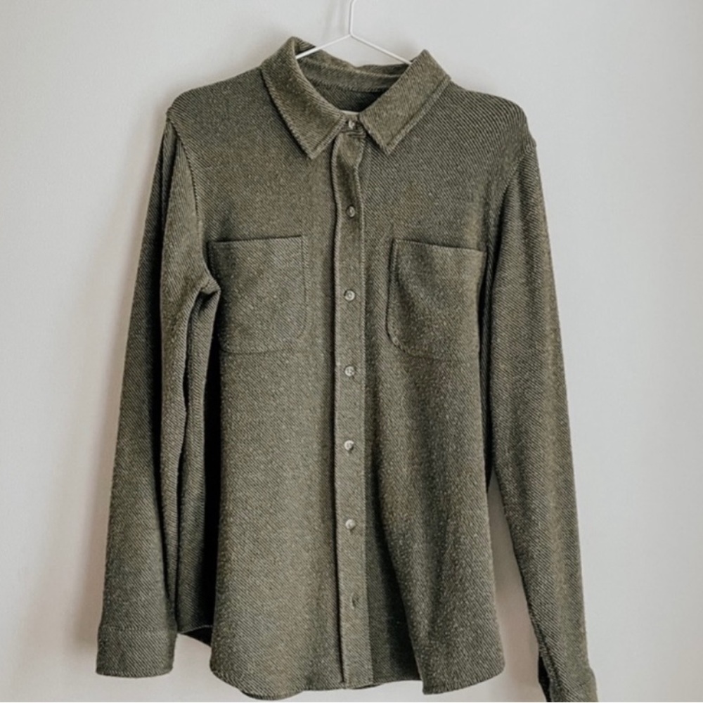 Faherty Legend Sweater Shirt Plush Soft Flannel Button Down Shirt